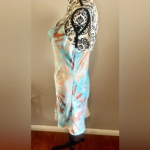 AUDREY 3+1 Pastel Tie-Dye Slip Mini Dress - Picture 5 of 6